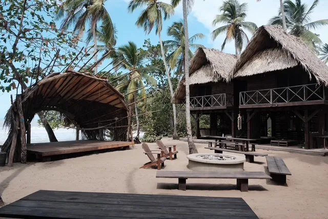 Foto de casa en la playa relajante
